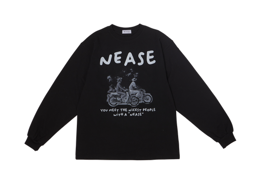 NEASE Nicest people long sleeve t-shirt (black)