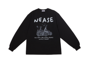 NEASE Nicest people long sleeve t-shirt (black)