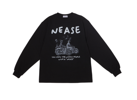 NEASE Nicest people long sleeve t-shirt (black)