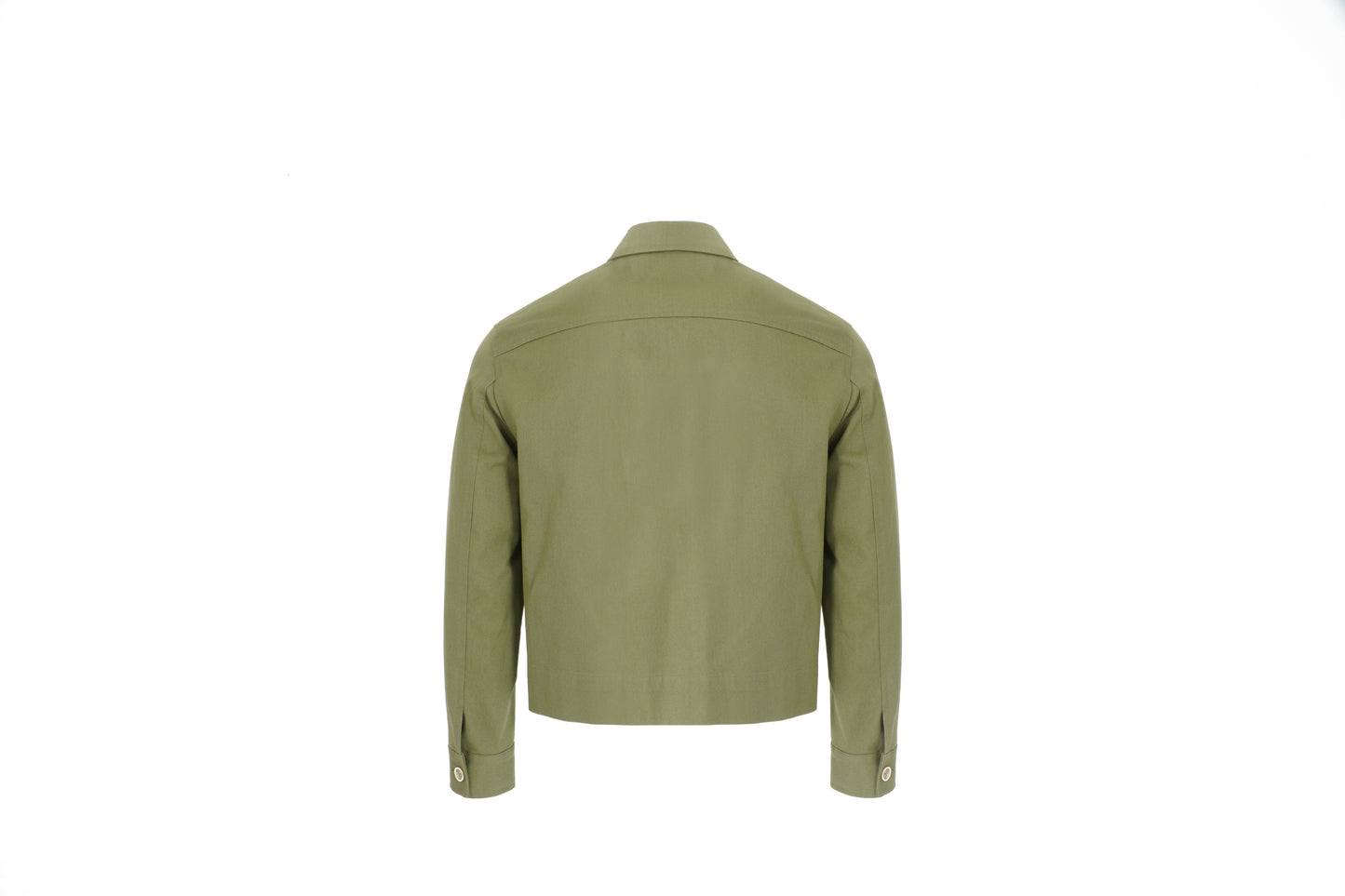 UNBALANCED CROPPED JACKET (KHAKI GREEN)