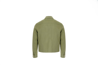 UNBALANCED CROPPED JACKET (KHAKI GREEN)