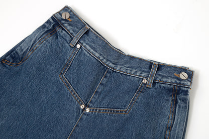 Deconstructed Denim Jean Indigo