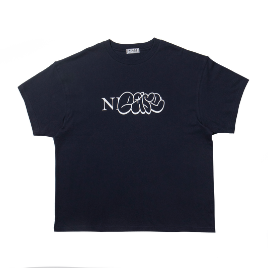 NEASE Bubble graffiti logo t-shirt (navy)