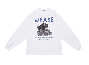 NEASE Nicest people long sleeve t-shirt (white)