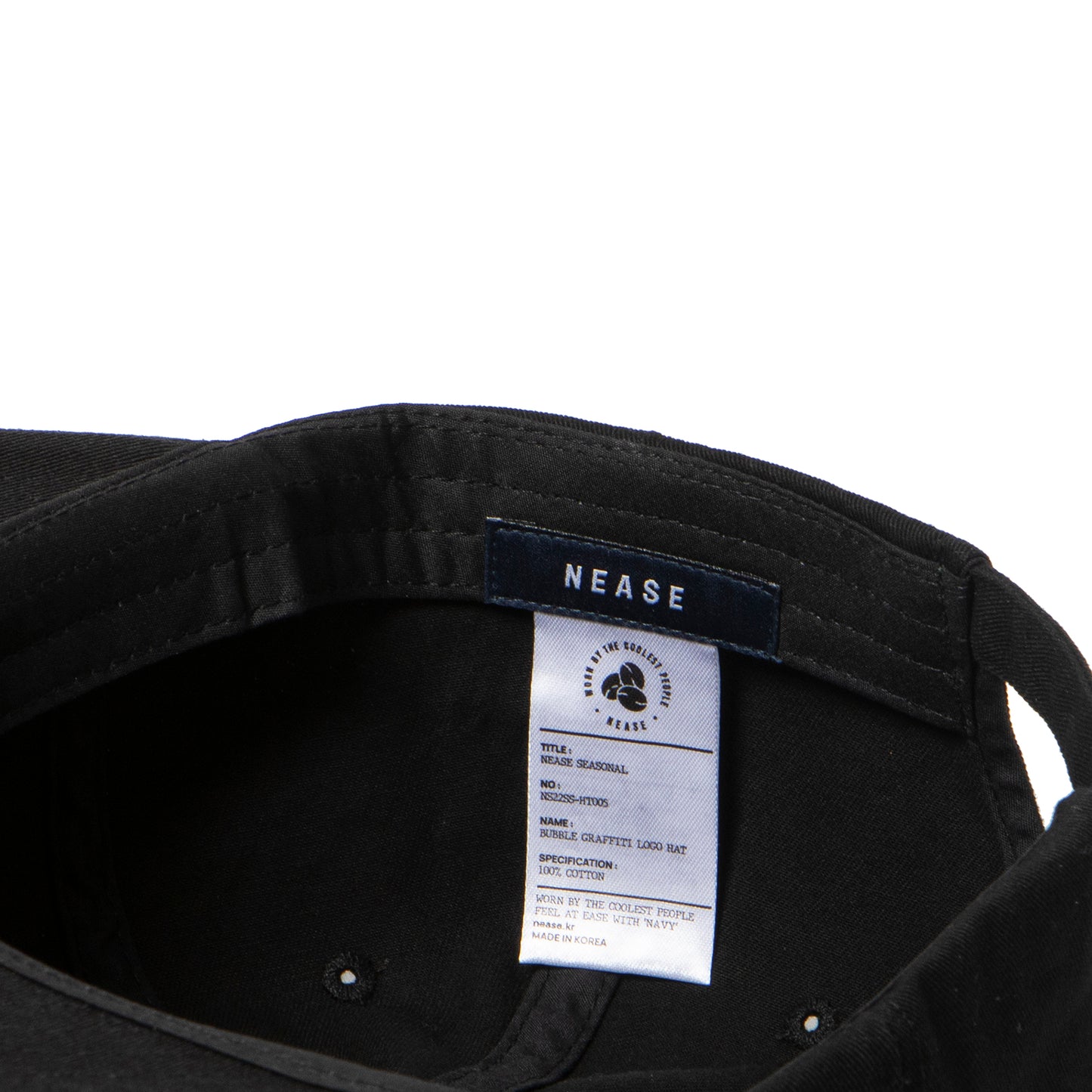 NEASE Bubble graffiti logo hat (black)