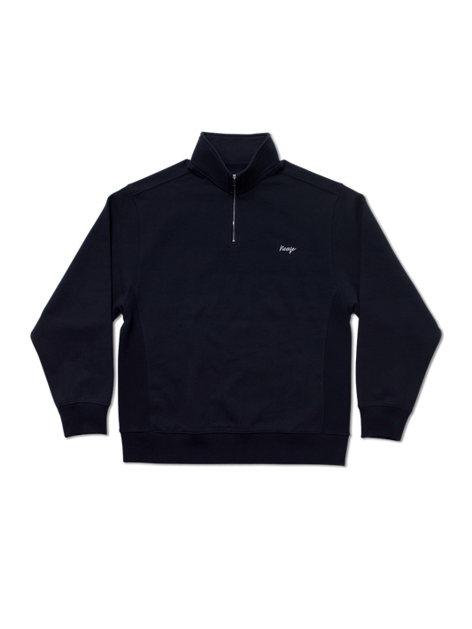 NEASE basic logo half-zip sweatshirt