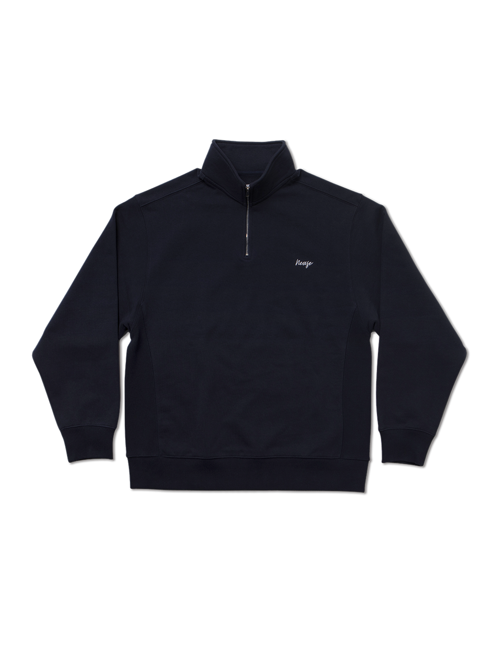 NEASE basic logo half-zip sweatshirt