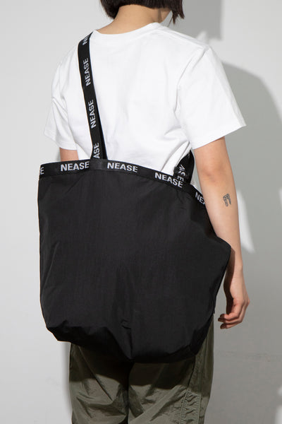 NEASE Nylon tote bag (black)