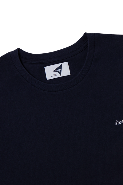 NEASE essential basic logo t-shirt (navy)