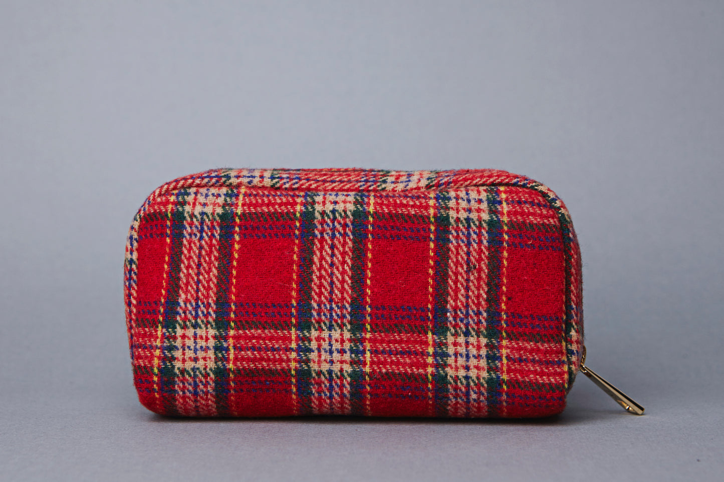 Tartan check pouch