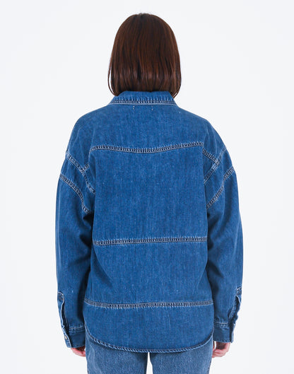 Upside-down Denim Shirt Indigo