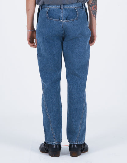 Deconstructed Denim Jean Indigo