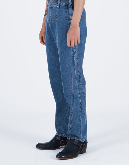 Deconstructed Denim Jean Indigo